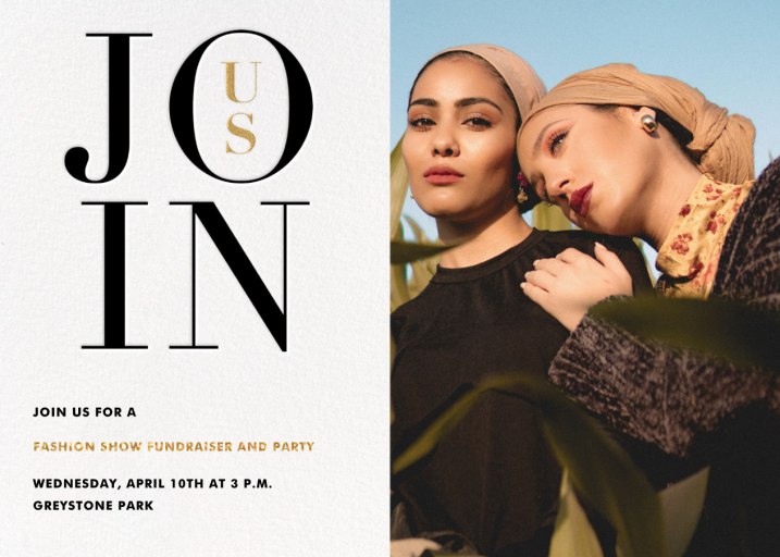 Photo Chic Fashion Show Invitation