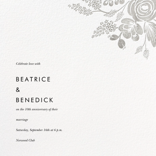 Heather and Lace (Square) - Invitation by Rifle Paper Co.
