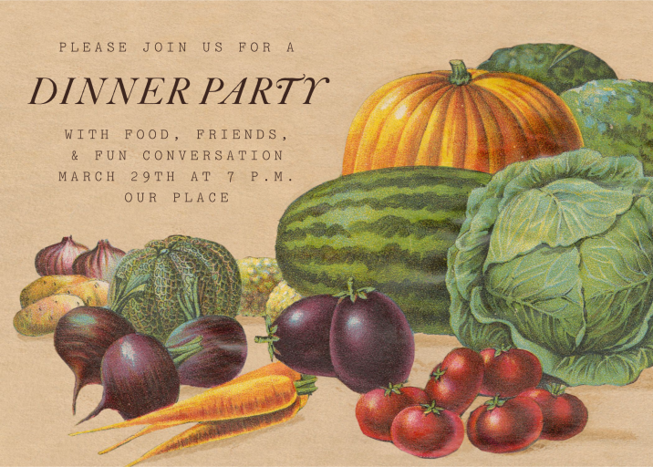 Harvest Goods - Invitation by John Derian