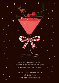 Seasonal Sips - Holiday Party Invitation by Carolyn Suzuki Studio