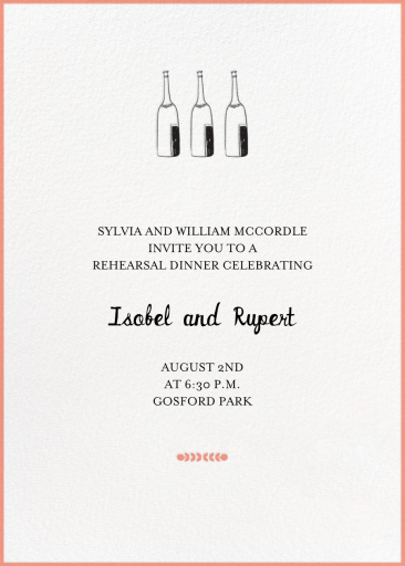 Bubbly for All - Rehearsal Dinner Invitation by Mr. Boddington's Studio