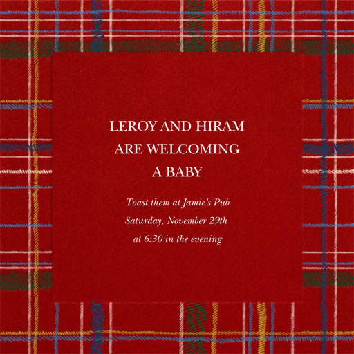 Contemporary Plaid by Paperless Post