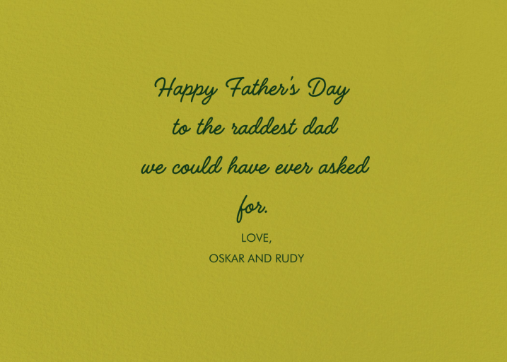 So Dope (Bodil Jane) - Father's Day Card by Red Cap Cards - Back