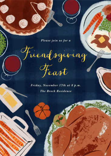 Friendsgiving Feast Invitation