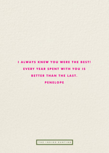 Beet of My Heart - Anniversary Card by The Indigo Bunting - Back