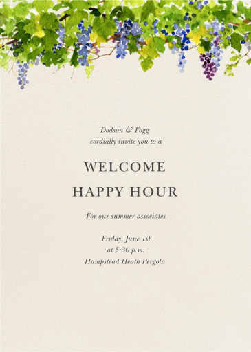 Napa - Happy Hour Invitation by Felix Doolittle