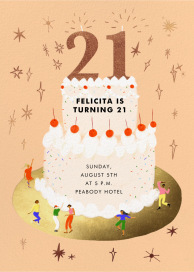 Cake Club - 21st Birthday Invitation by Carolyn Suzuki Studio