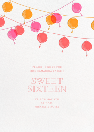 Golden String Lanterns - Birthday Invitation by Paperless Post