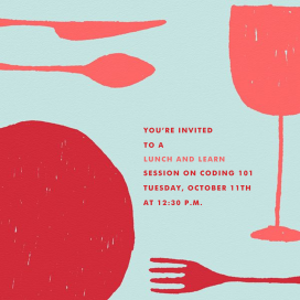 Place Setting - Square - Business Dinner Invitation by Paperless Post