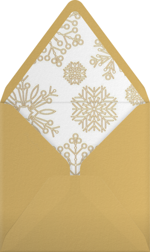 Etched Snowflakes - Paperless Post Envelope