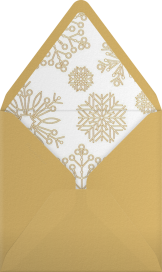Etched Snowflakes - Paperless Post Envelope