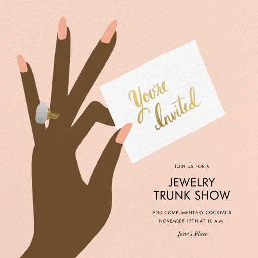 You're Invited Ring - Shopping Event Invitation by rifle-paper-co