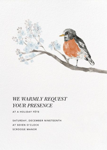 English Robin (Invitation) - Invitation by Paperless Post