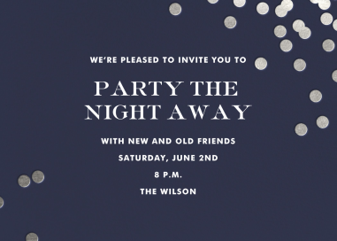 Confetti kate spade new york - Dinner Party Invitation by kate spade new york