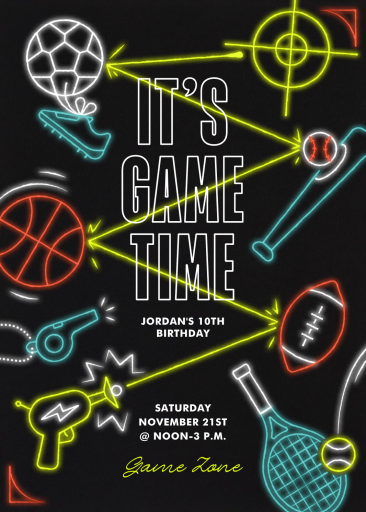 Neon Thread - Birthday Invitation by Paperless Post