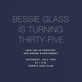 Navy - Birthday Invitation by Paperless Post