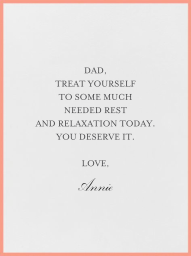 I'll Catch a Ride with Father - Father's Day Card by Mr. Boddington's Studio - Back