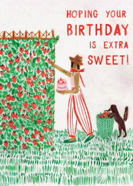 Strawberry Serendipity - Greeting Card by Mr. Boddington's Studio