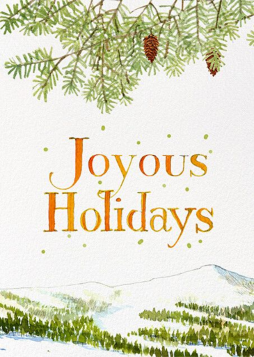 Joyous Holidays by Felix Doolittle