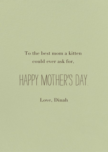 Siamese (Yelena Bryksenkova) by Red Cap Cards - Back