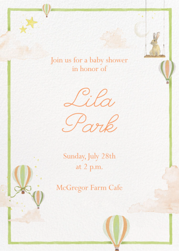 Little Dreams - Baby Shower Invitation by Clementina Sketchbook