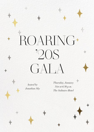 Space Age Stars - Fundraiser Invitation by Paperless Post