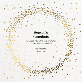 Wreath of Stars - Christmas Card by Paperless Post