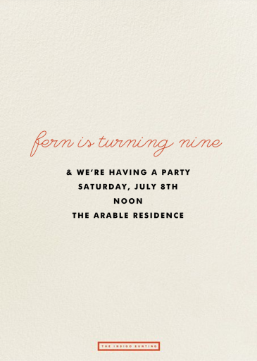 Hopscotch - Birthday Invitation by The Indigo Bunting - Back