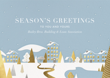 Winter Horizon - Business Holiday Card by Paperless Post