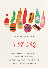 BBQ Friends - Bridal Shower Invitation by Mr. Boddington's Studio