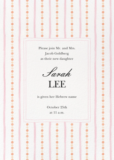 Beaded Curtain - Bris/Baby Naming Invitation by Paperless Post