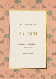 Tiger Party - Brunch Invitation by Schumacher