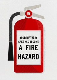 Fire Extinguisher - Birthday Card by Paperless Post
