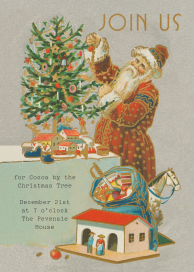 Merry Saint Nick - Christmas Party Invitation by John Derian