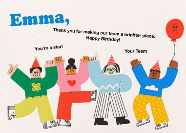 Party Crew - Greeting Card by Tess Smith-Roberts