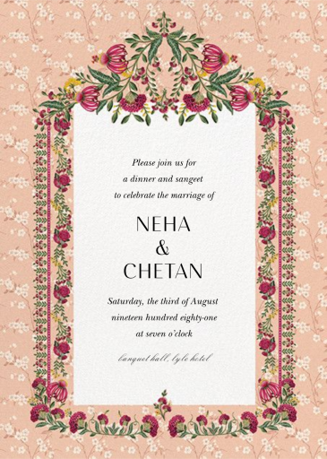 Ipsa - Indian Wedding Invitation by Anita Dongre