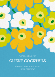 Unikko (Tall) - Dining & Drinks Invitation by Marimekko