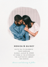 Painted Circle (Photo) - Printable Invitation by Paperless Post