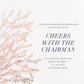 Forsythia Branch - Corporate Reception Invitation by Paperless Post