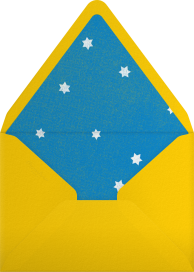 Blue Dreidel - Paperless Post Envelope