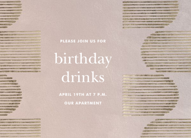 Inlay - Birthday Invitation by Kelly Wearstler