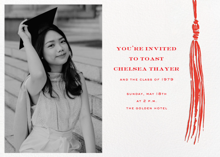 KSNY Tassel (Foto) - Invitación para la fiesta de graduación de kate spade new york