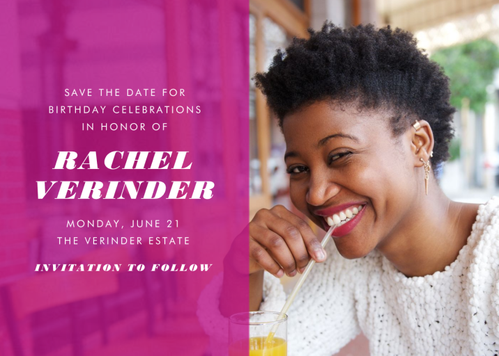 Horizontal Split - Save the Date by Paperless Post