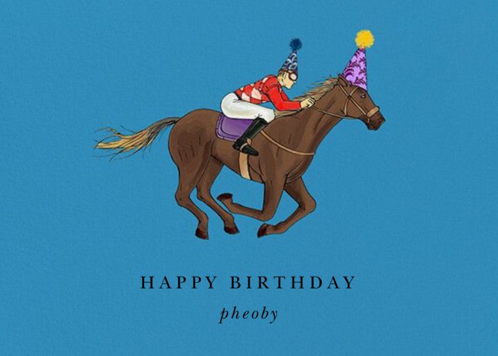 Thoroughbred Birthday - Birthday Card by Paperless Post