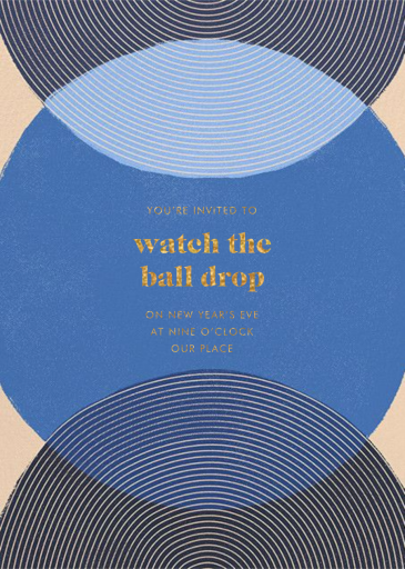 Concentrics - New Year's Eve Invitation by Paperless Post