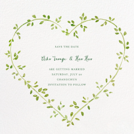 Dahlias (Save the Date) by Paperless Post