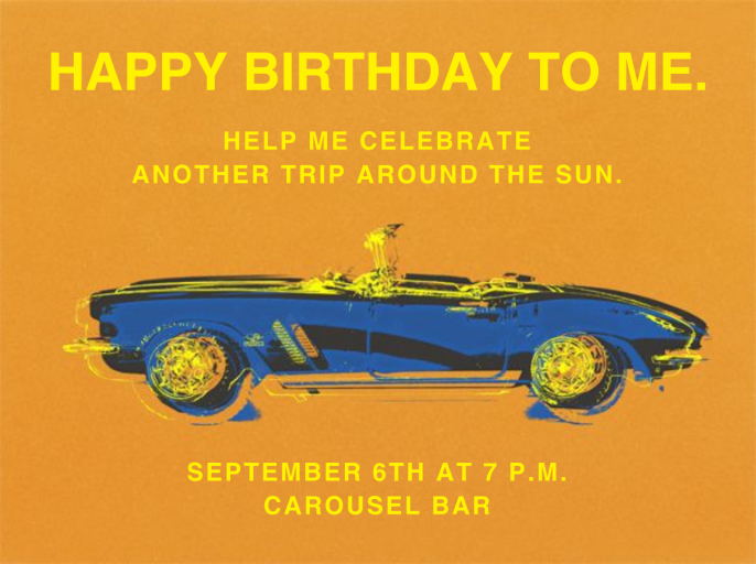 Top Down Chrome Spinning - Invitation by Paperless Post