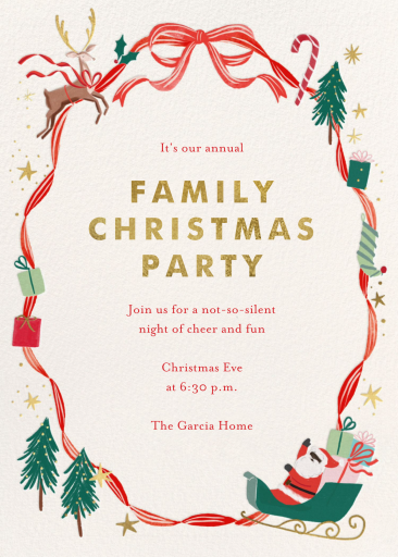 Holiday Lane - Party Invitation by Meri Meri