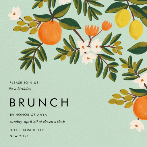 Citrus Orchard - Invitation by Rifle Paper Co.