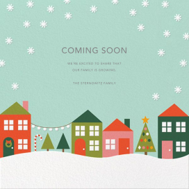 Snowville - Christmas Card by Petit Collage